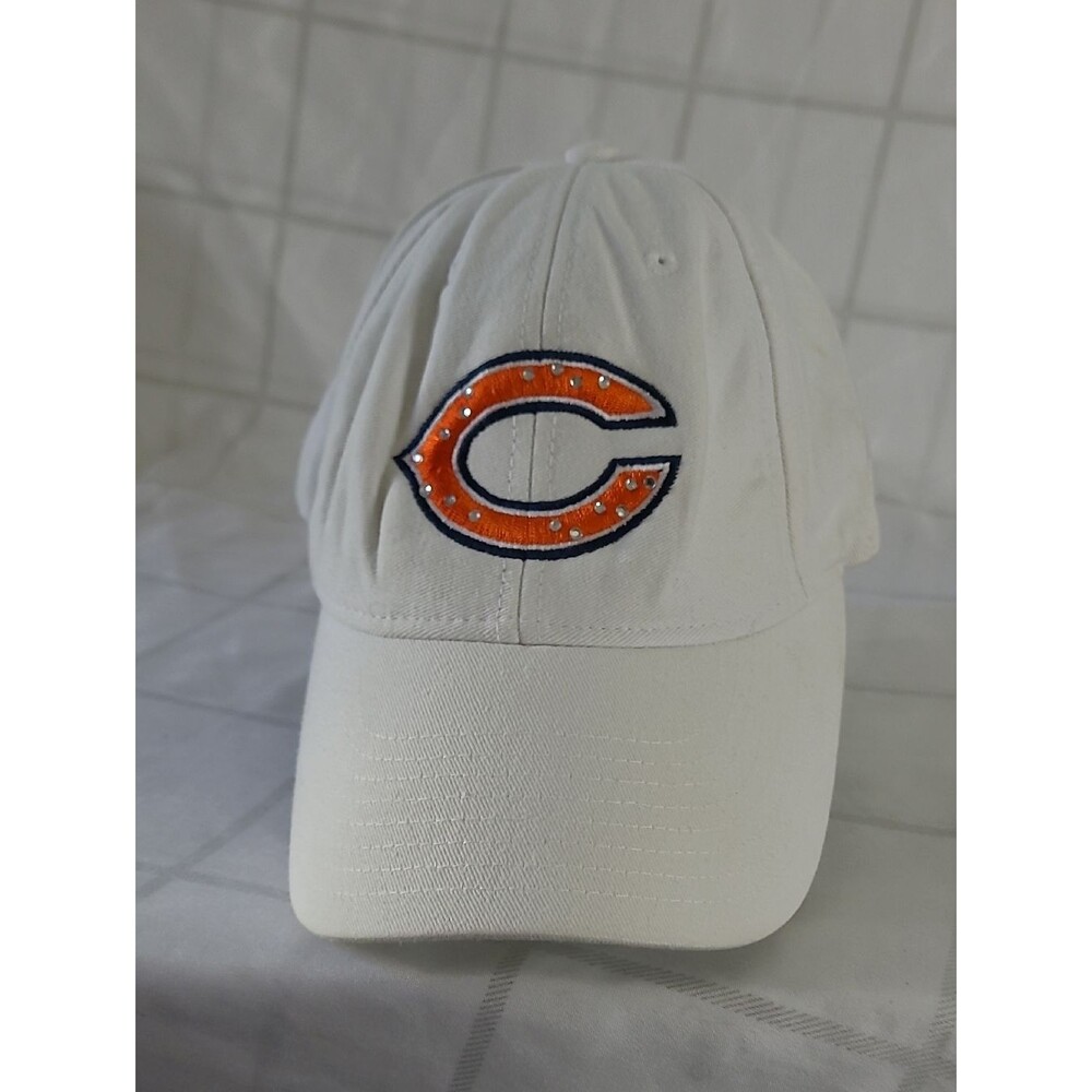 Chicago Bears Woman’s Hat with Rhinestones NFL Adjustable Cap